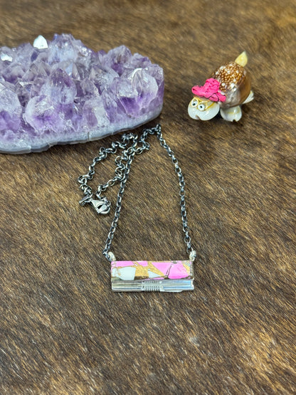 Cotton Candy Bar Necklace