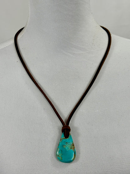 Kingman Leather Necklace