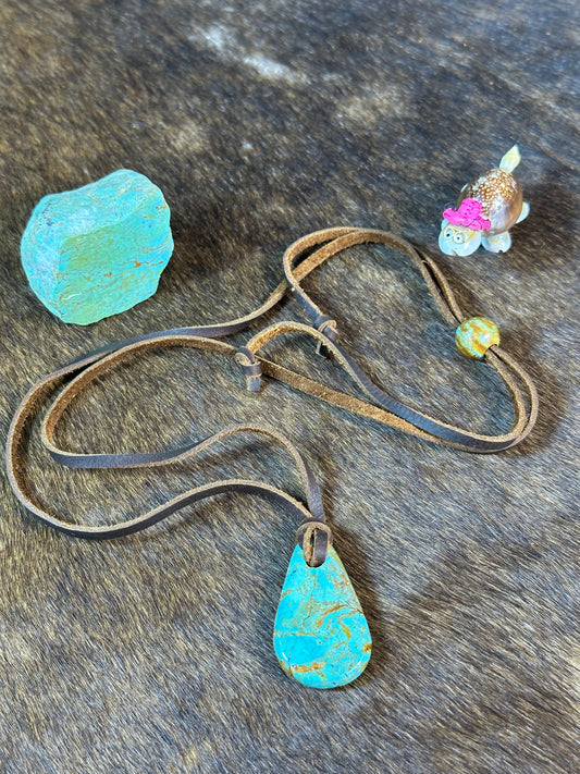 Kingman Leather Necklace