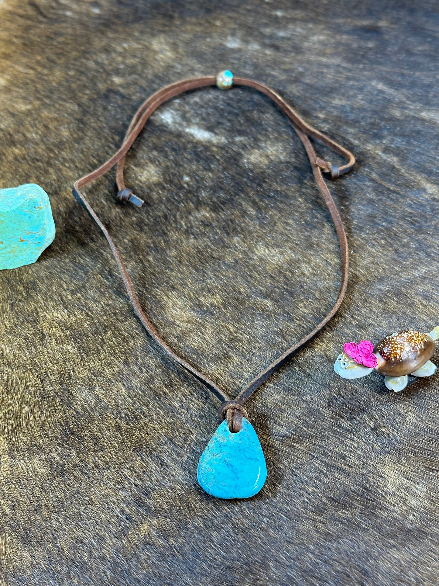 Kingman Leather Necklace