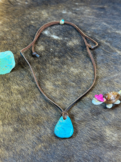 Kingman Leather Necklace