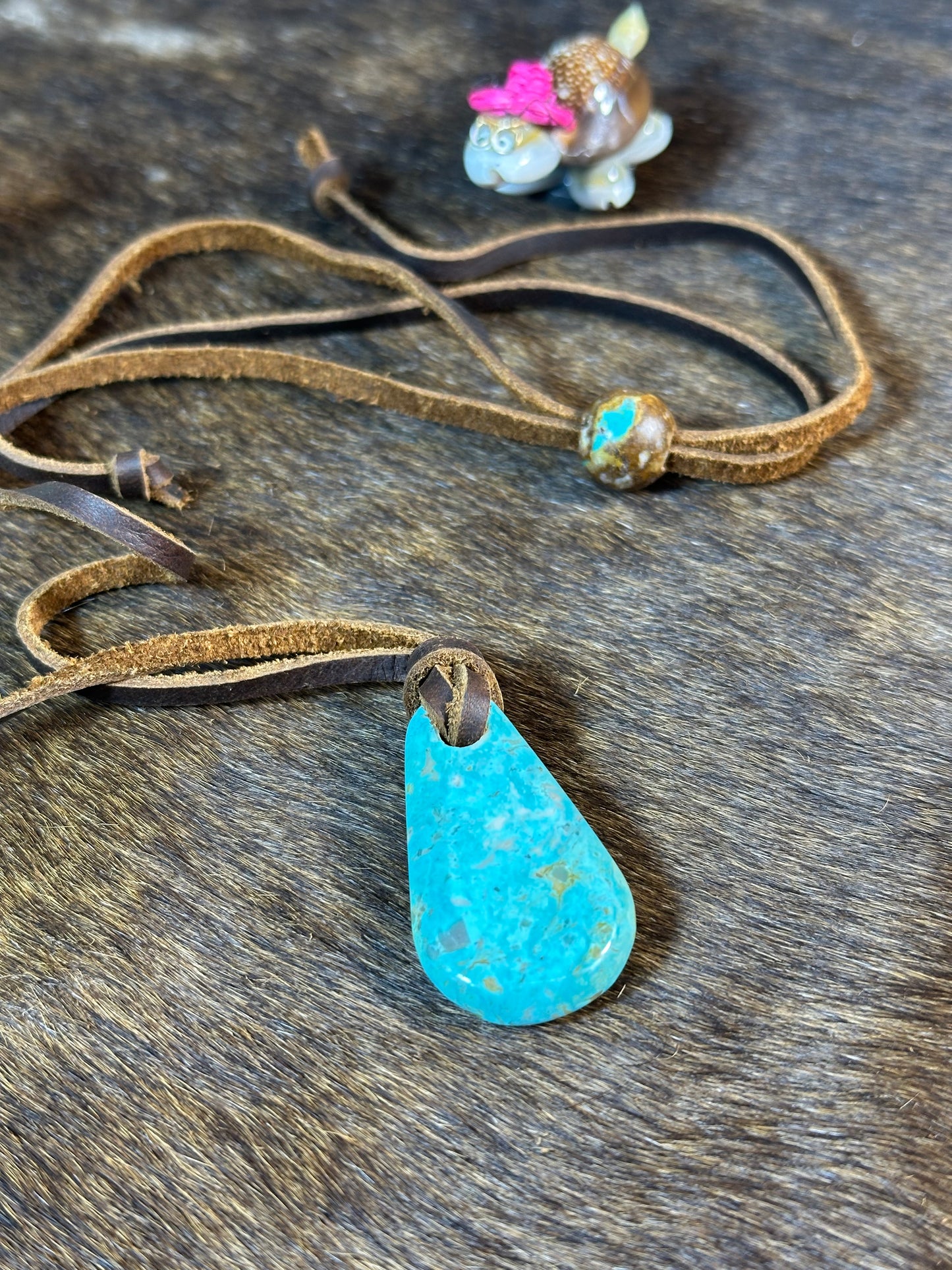 Kingman Leather Necklace