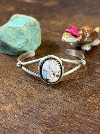 Single Stone Cotton Candy Cuff