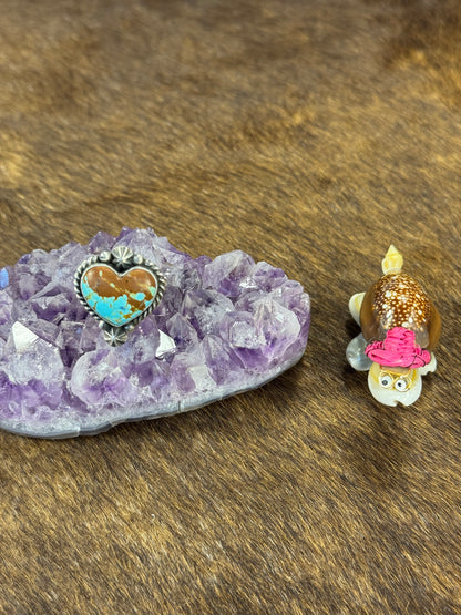 Kingman Turquoise Heart Ring
