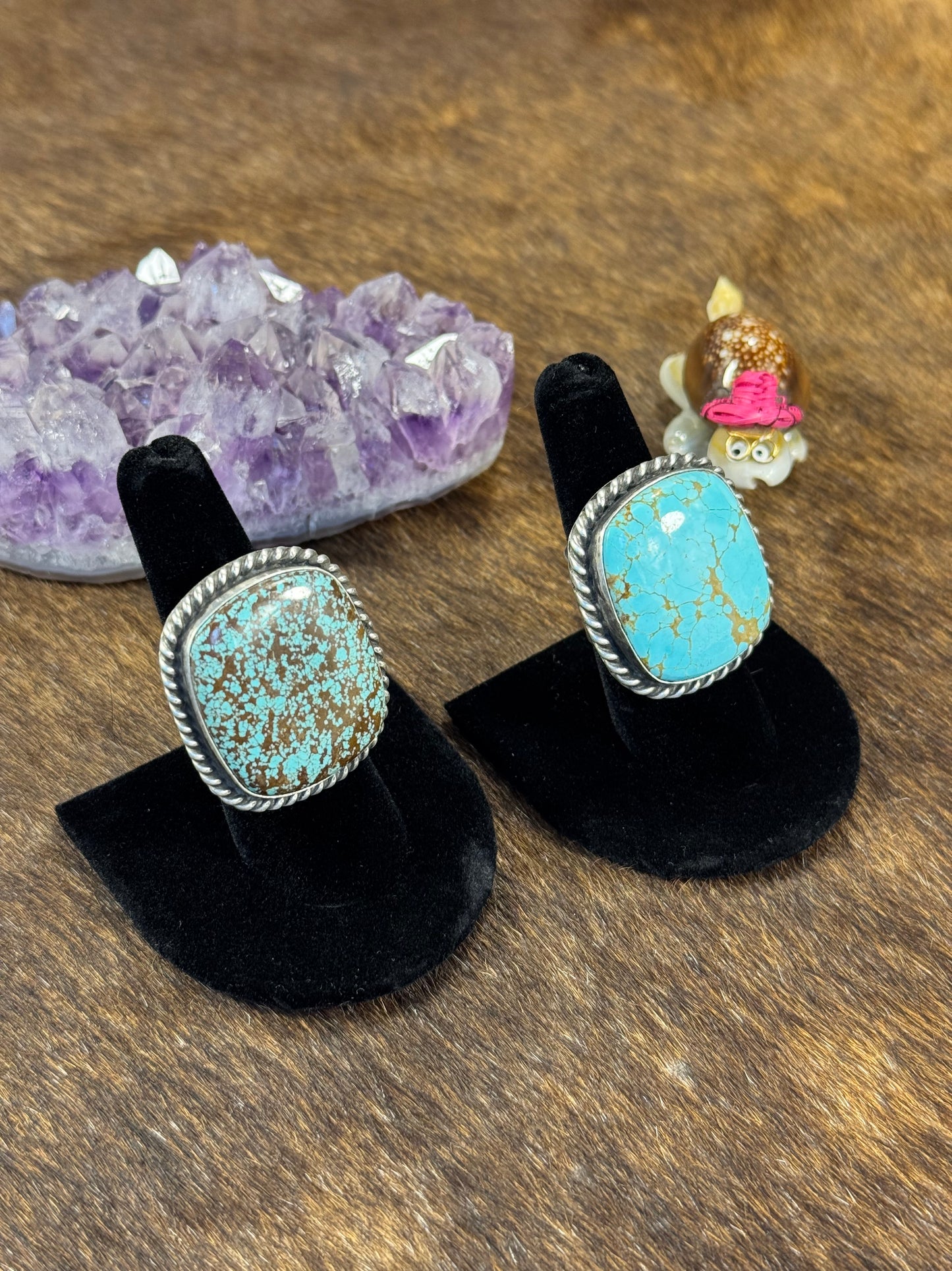 Kingman Turquoise Square Ring