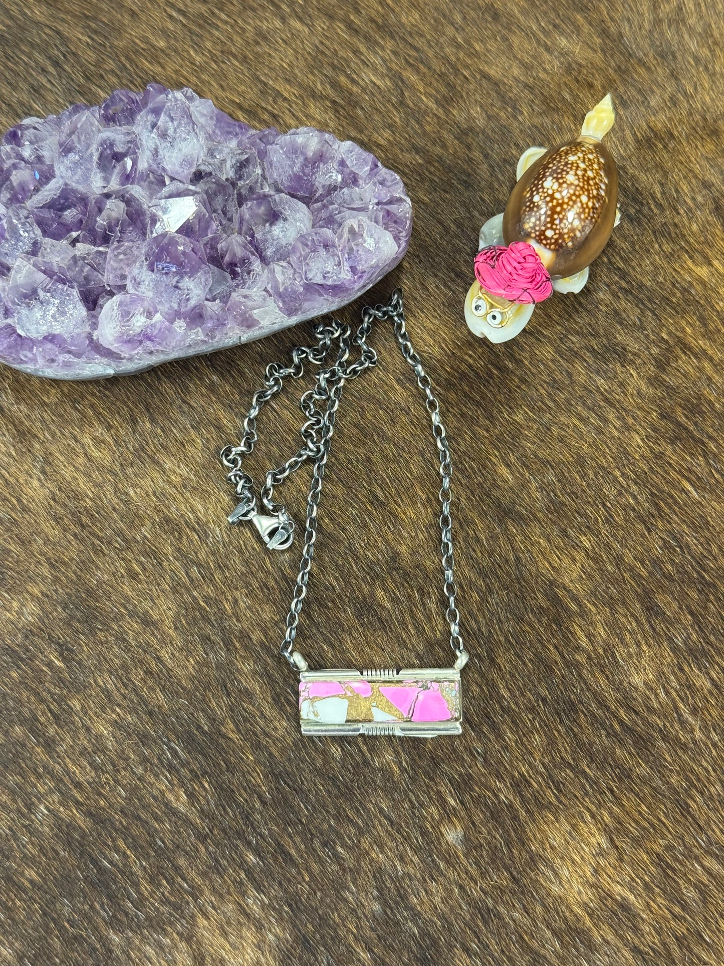 Cotton Candy Bar Necklace