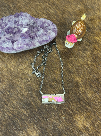 Cotton Candy Bar Necklace