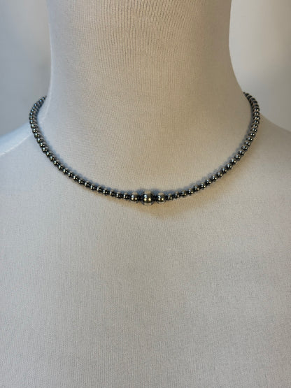Graduated Pearl "Navajo Style" Pearl Necklace