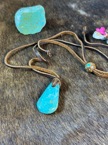 Kingman Leather Necklace