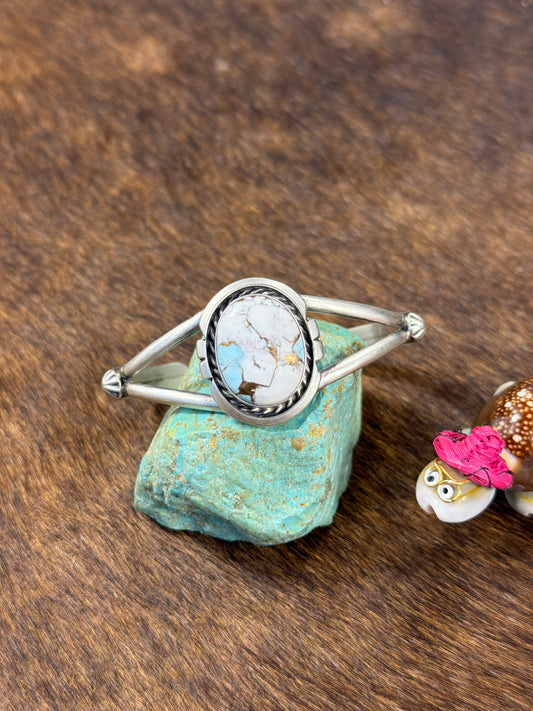 Single Stone Cotton Candy Cuff