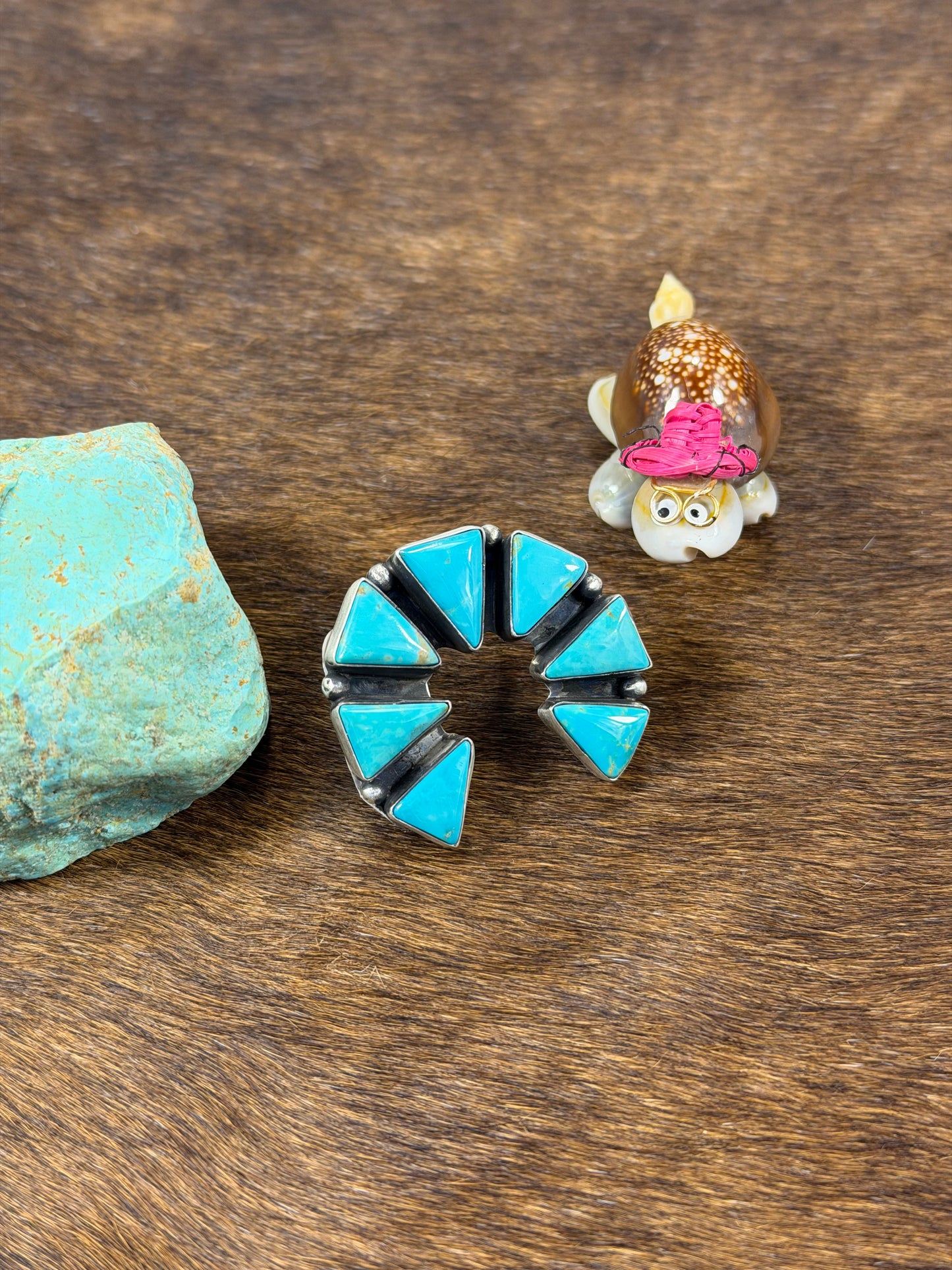 Kingman Turquoise Naja Ring