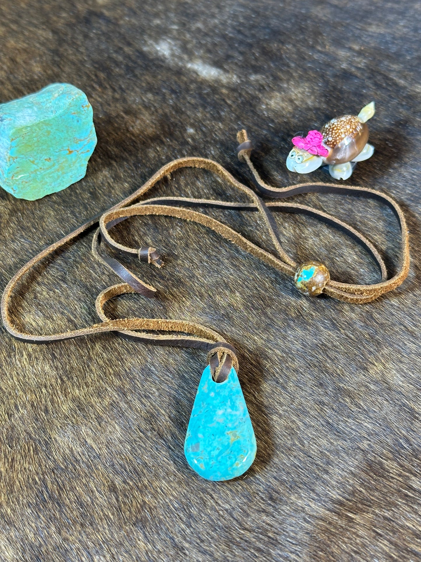 Kingman Leather Necklace