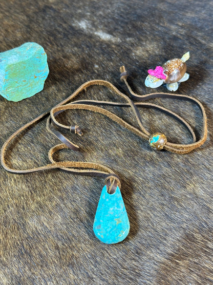 Kingman Leather Necklace