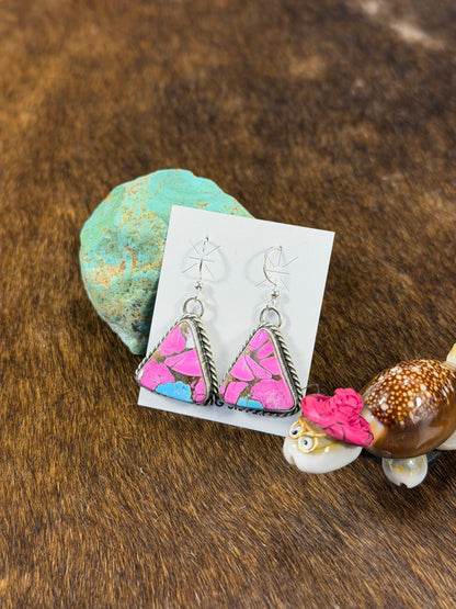 Cotton Candy Dangle Earrings