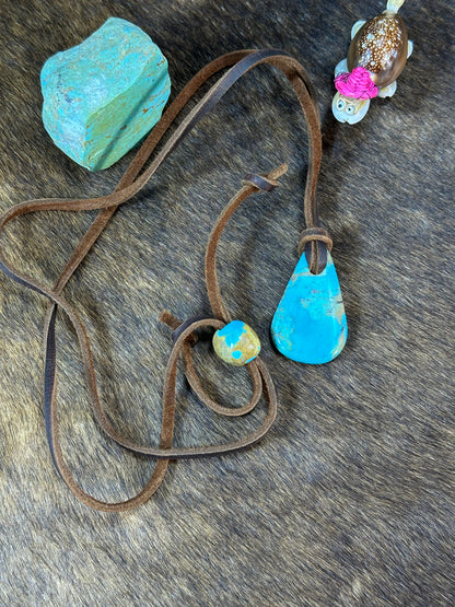 Kingman Leather Necklace