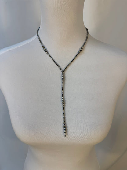 Navajo Style Pearl Y-Necklace
