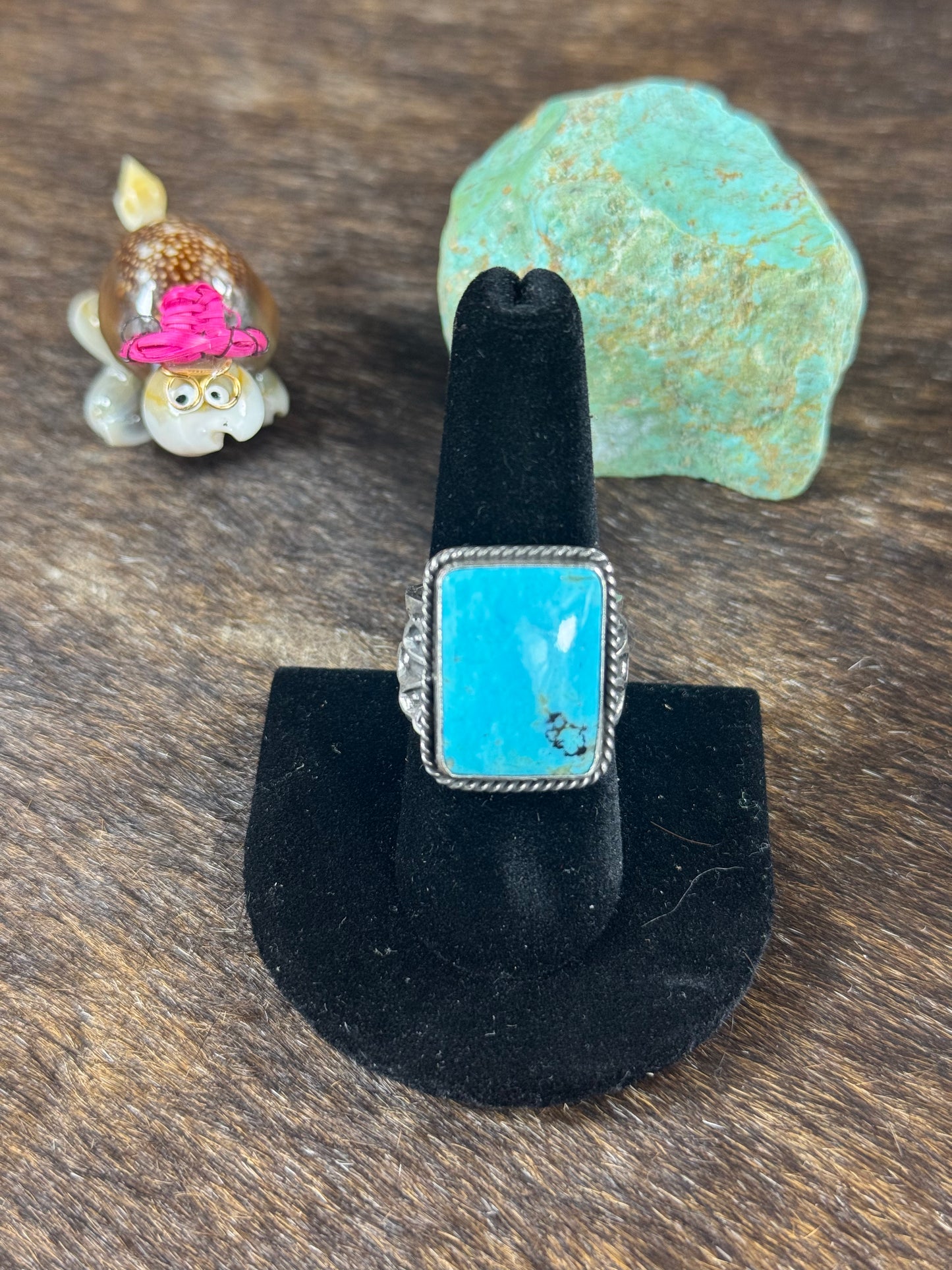 Kingman Rectangle Stamp Ring