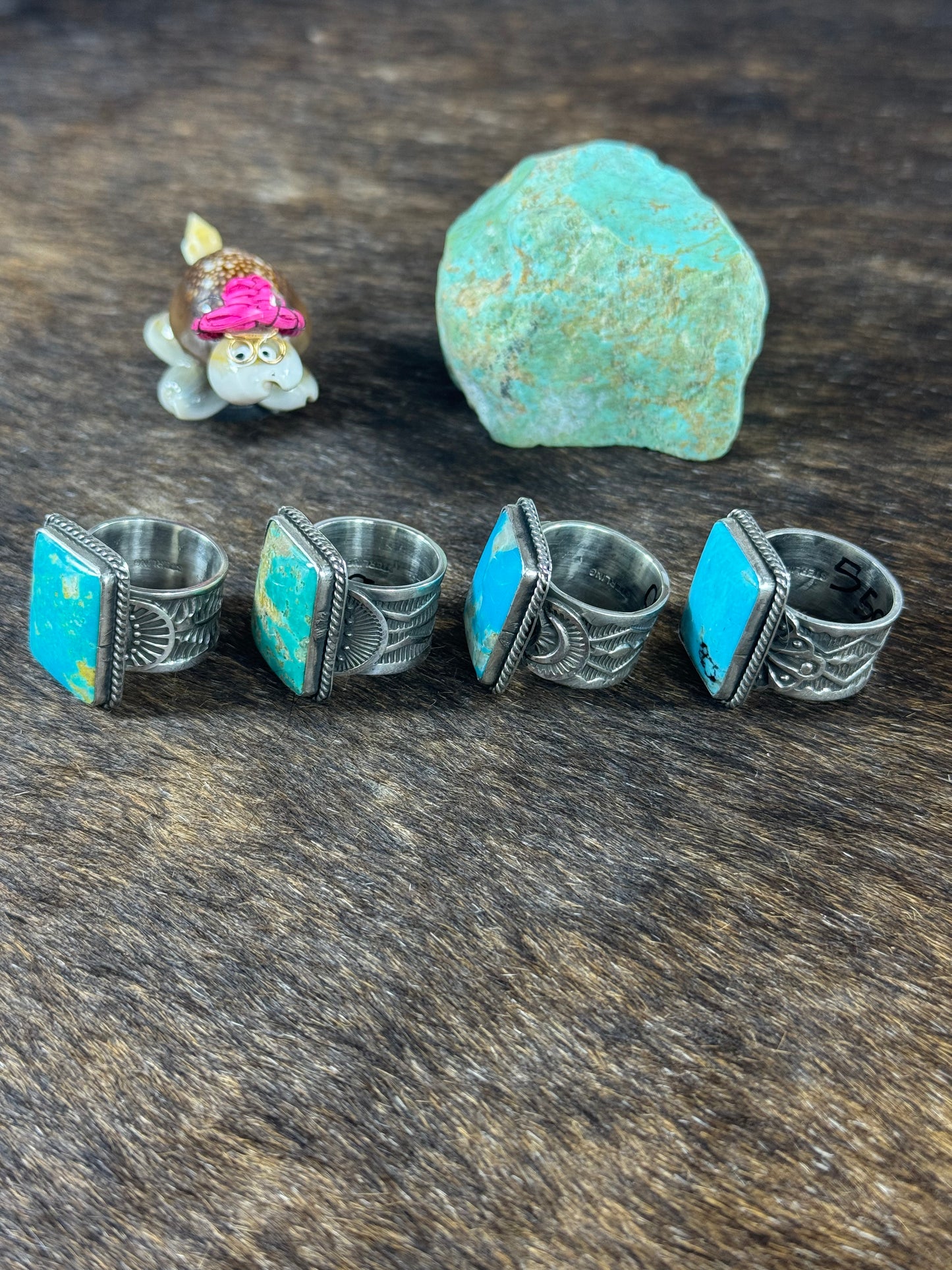 Kingman Rectangle Stamp Ring