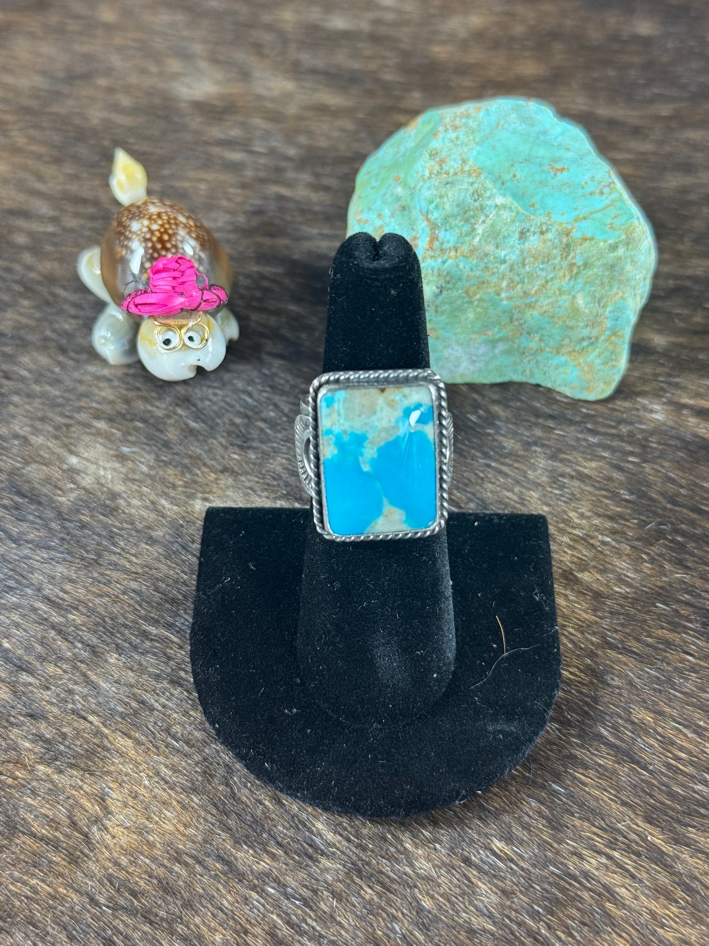 Kingman Rectangle Stamp Ring