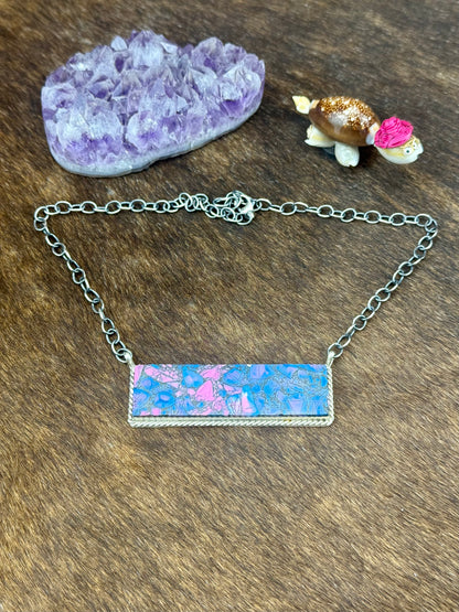 Lavender Sterling Silver Large Bar