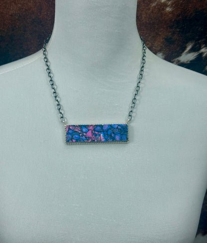 Lavender Sterling Silver Large Bar