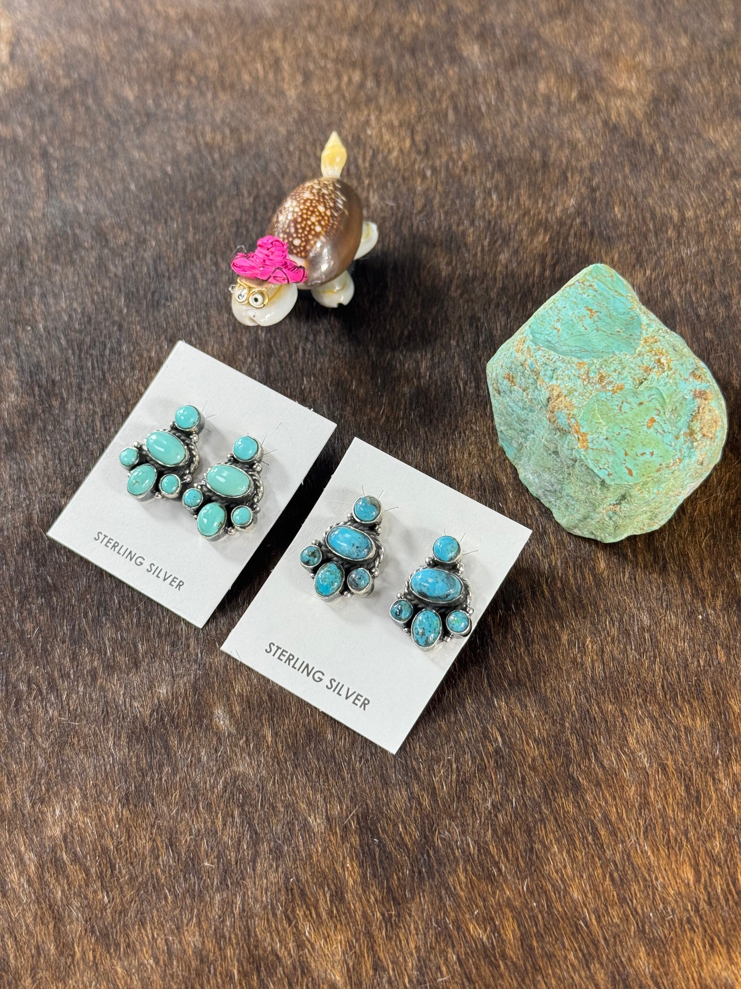 Kingman Turquoise Mini Chandelier Earrings
