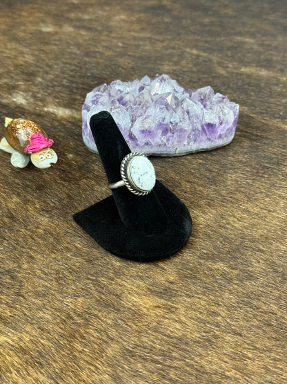 White Buffalo Circle Ring