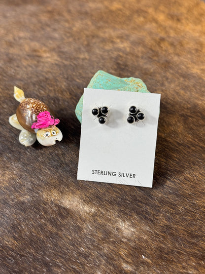 Kingman Turquoise 3 Stone Earring