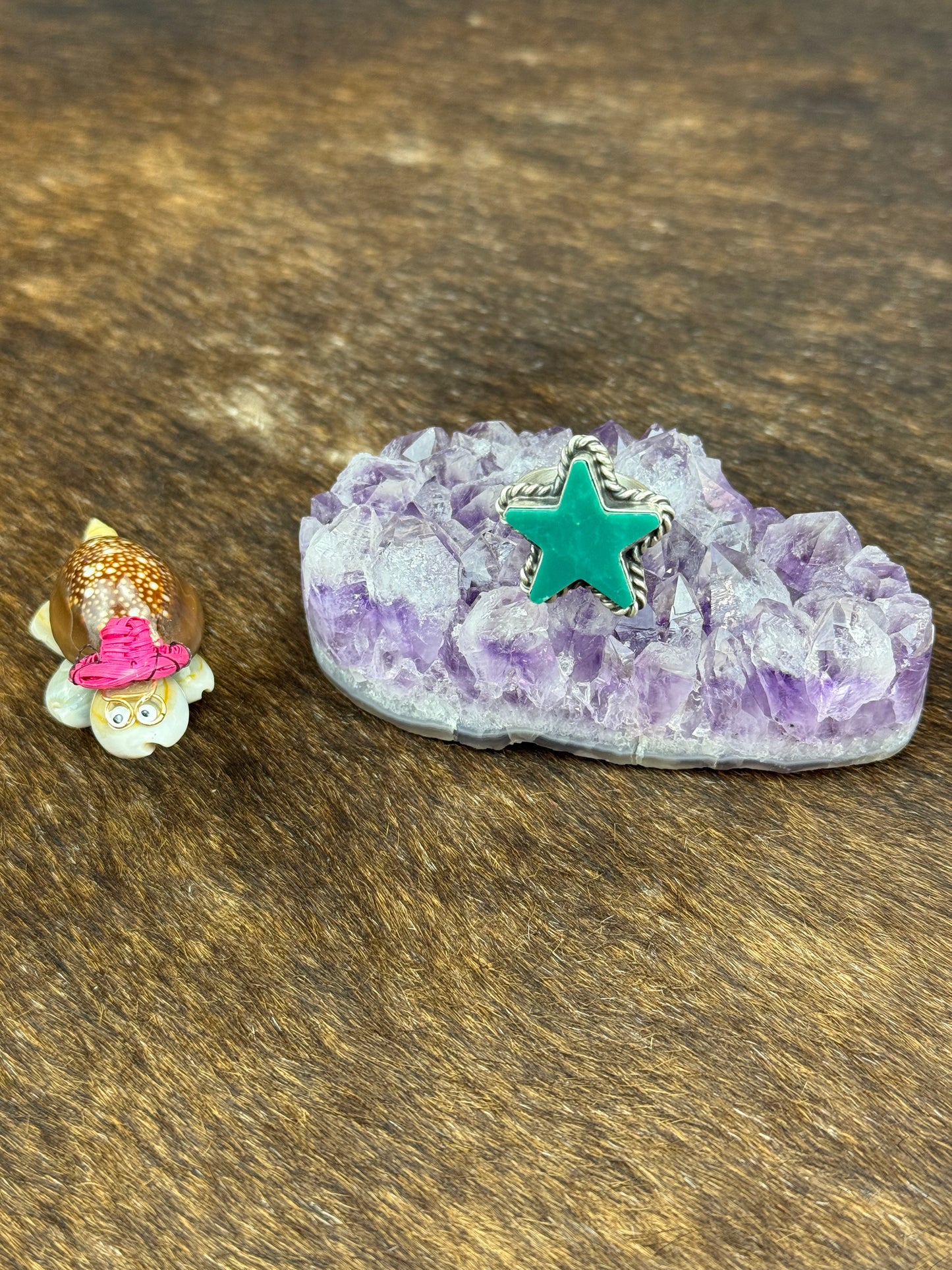 Kingman Turquoise Star Ring