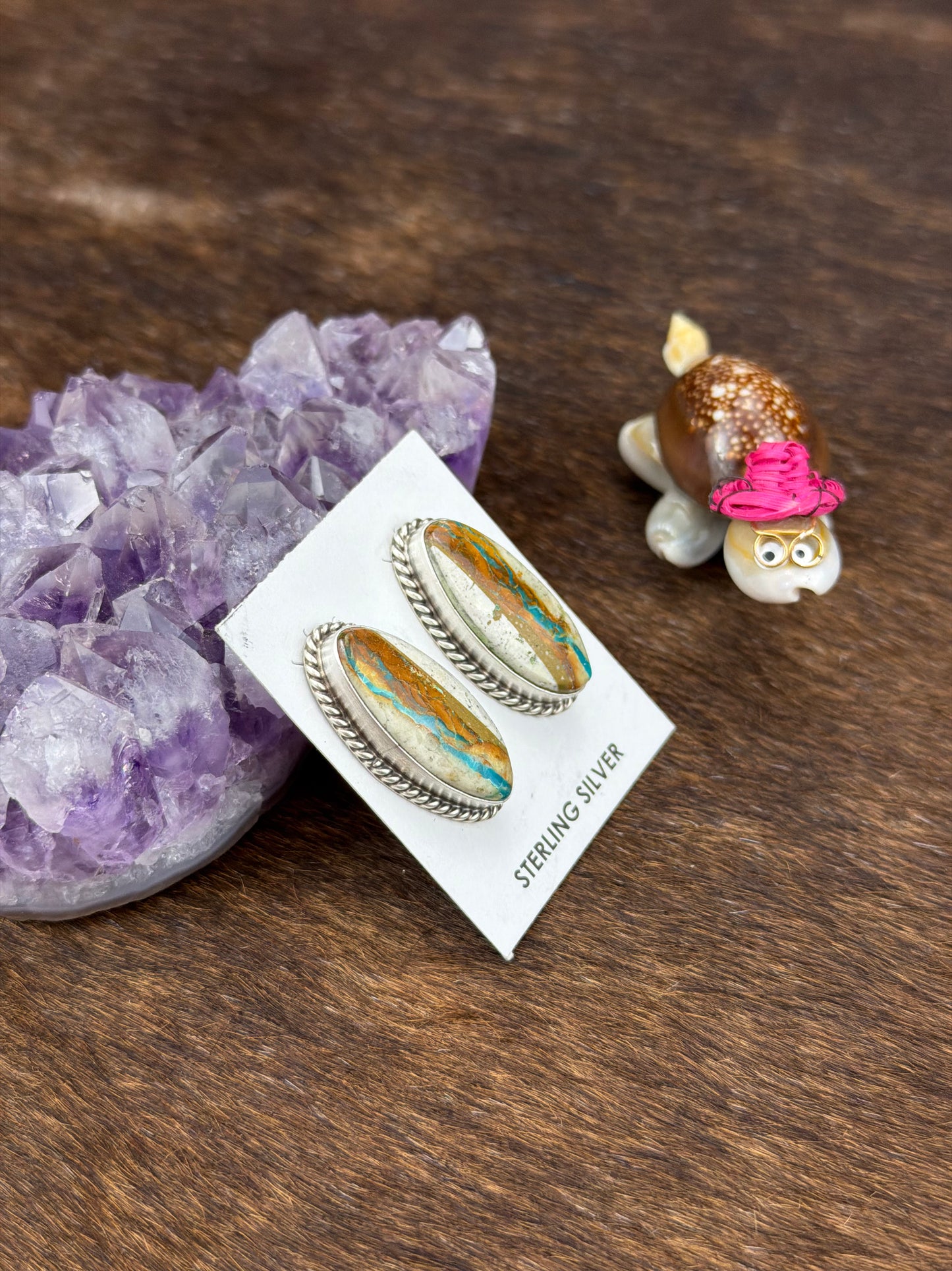 Royston Ribbon Teardrop Sterling Silver Studs