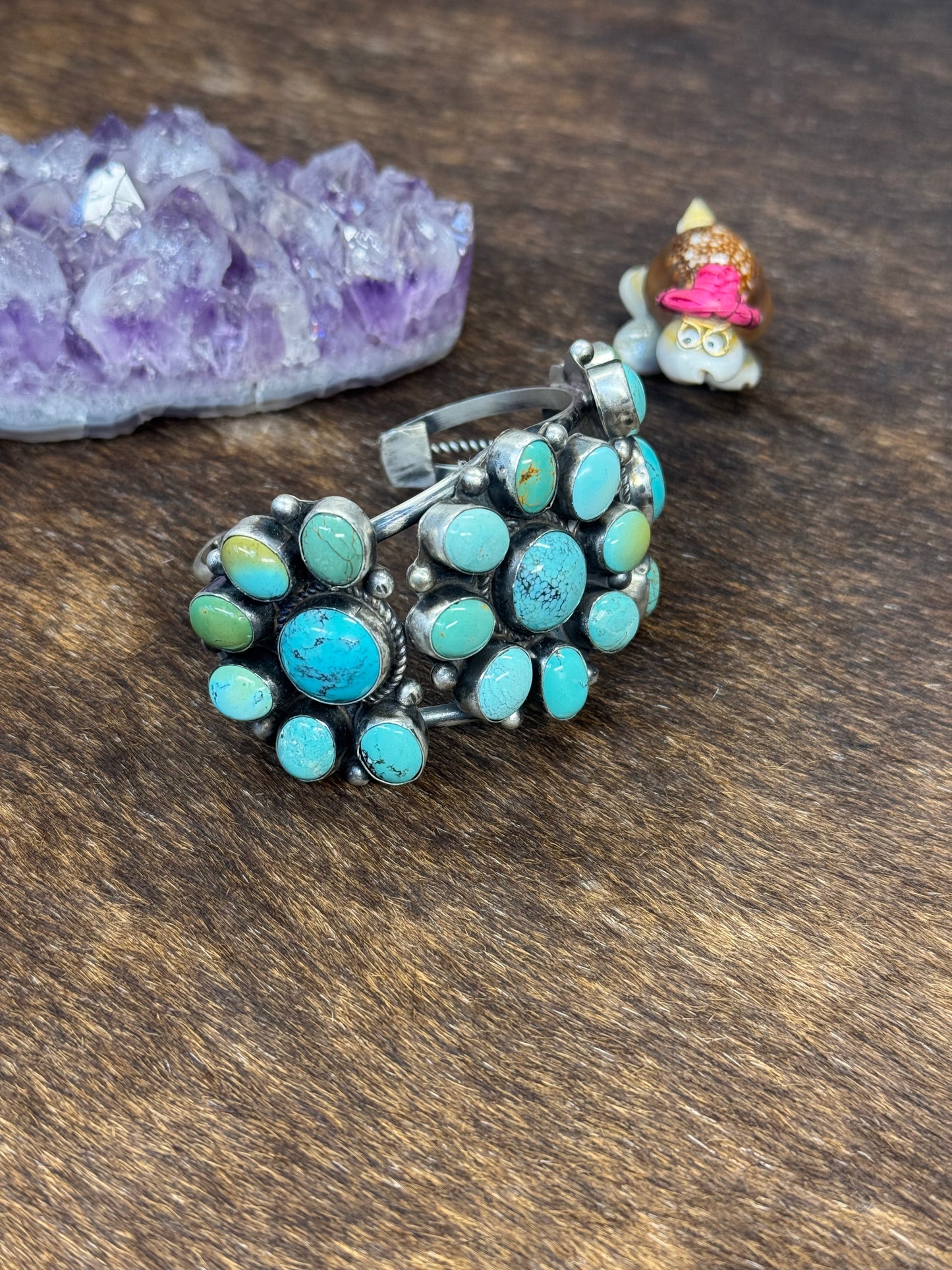 Turquoise Cluster Bracelet