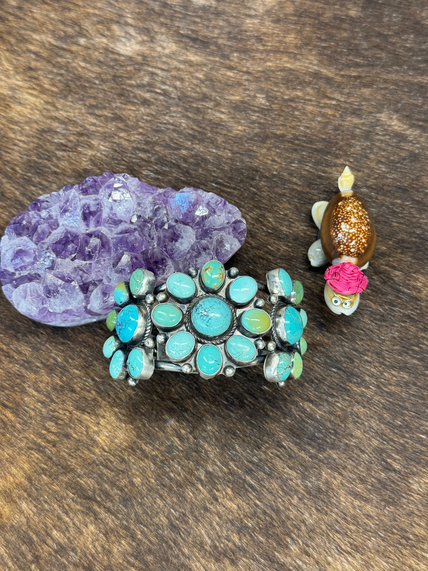 Turquoise Cluster Bracelet