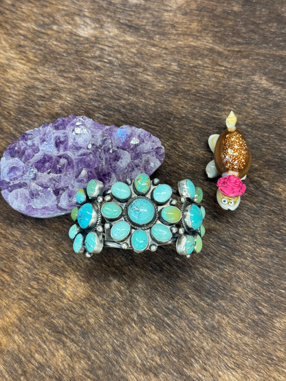 Turquoise Cluster Bracelet