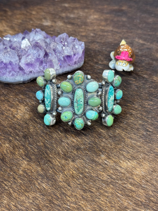 Turquoise Cluster Bracelet