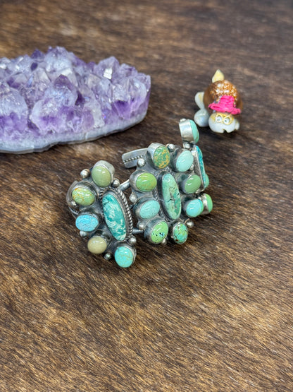 Turquoise Cluster Bracelet