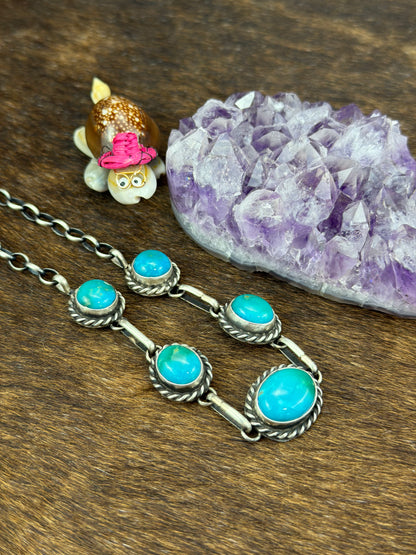 Kingman Turquoise Choker Necklace