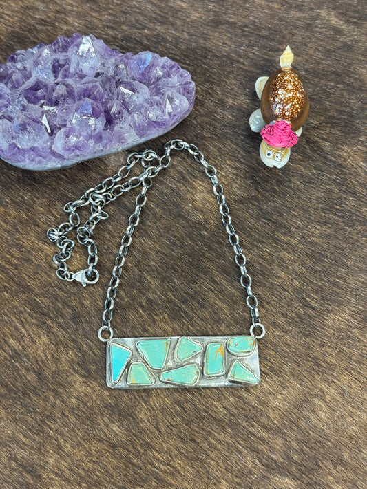 Kingman Free Form Bar Necklace