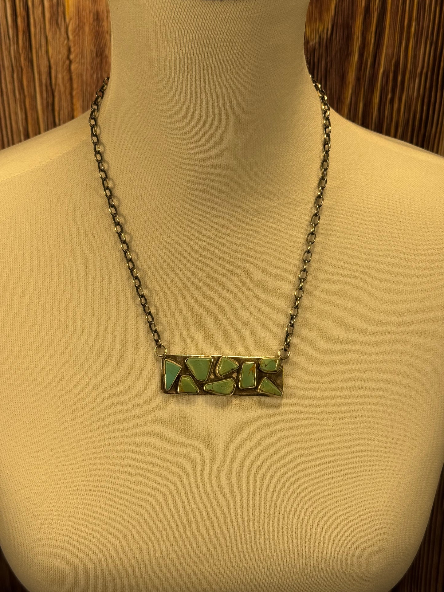 Kingman Free Form Bar Necklace