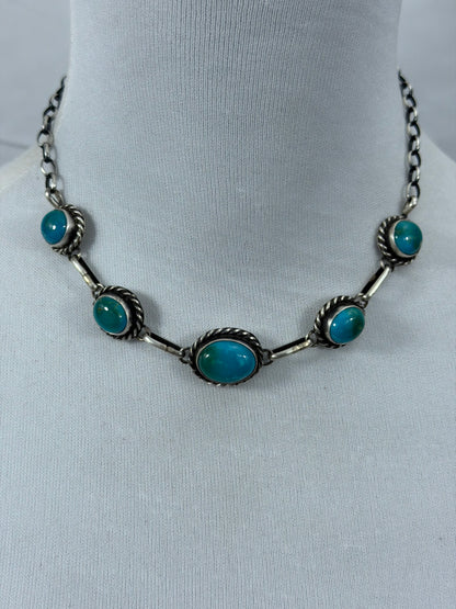 Kingman Turquoise Choker Necklace