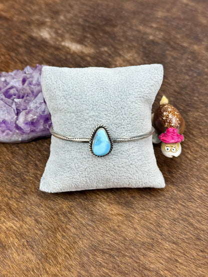 Golden Hills Sterling Silver Single Stone Cuff