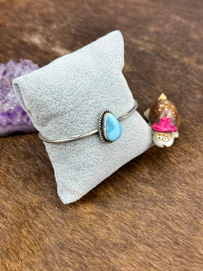 Golden Hills Sterling Silver Single Stone Cuff