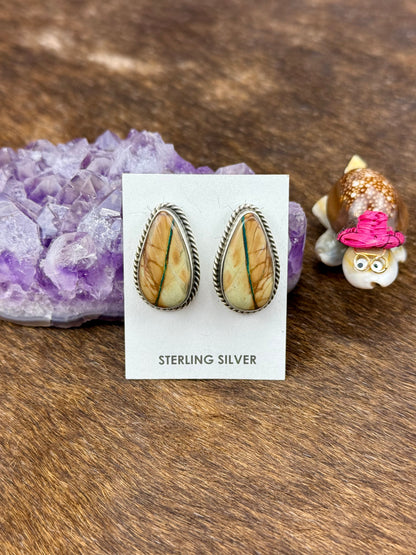 Royston Ribbon Sterling Silver Earrings