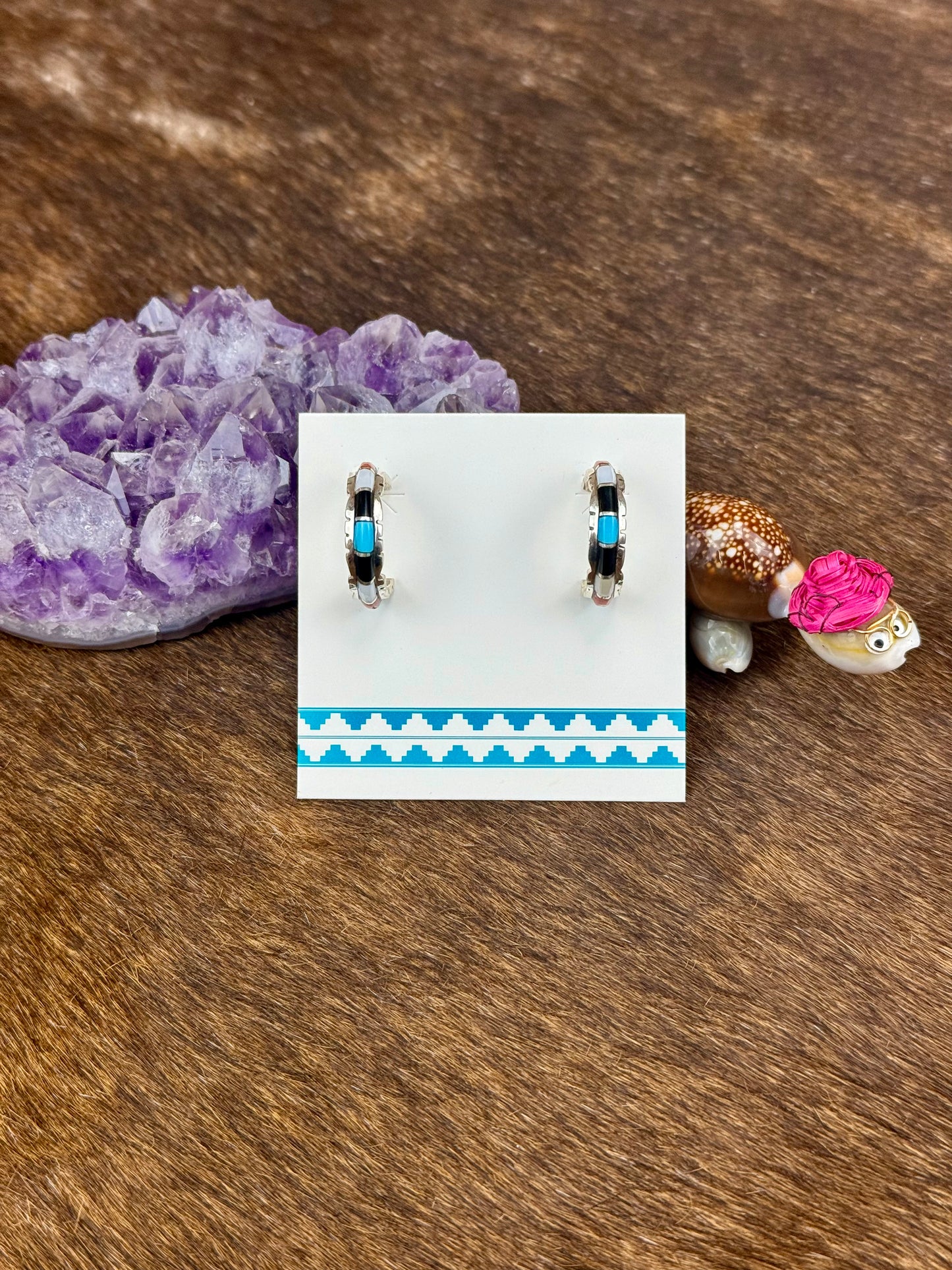 Multicolor Sterling Silver Earrings