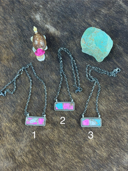 Cotton Candy Bar Necklace