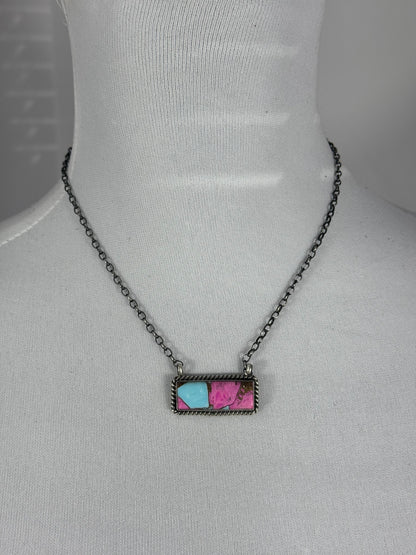Cotton Candy Bar Necklace