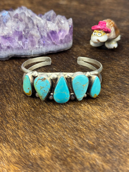 Kingman Turquoise Row Bracelet