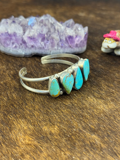 Kingman Turquoise Row Bracelet