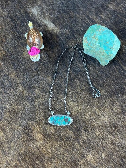 Compitos Oval Fixed Pendant Necklace
