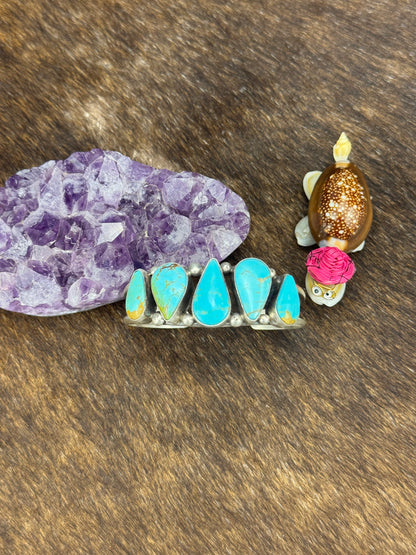 Kingman Turquoise Row Bracelet