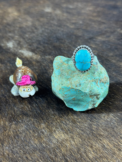 High Grade Kingman Turquoise Ring